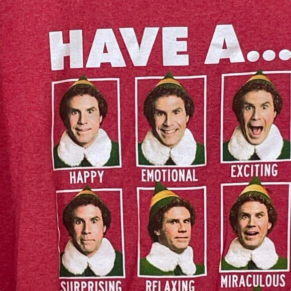 Vintage Elf Mens T-Shirt XXL Have a Holiday Will Ferrell 2003 Christmas Emotions - Picture 8 of 9